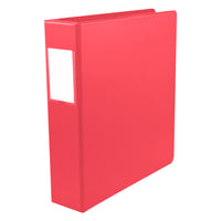 Staples - reliure à 3 anneaus en D économique, rouge, 3 anneaux, capacité de 480, 2 po-Reliure rouge à anneaux en D d'une capacité de 480 feuilles