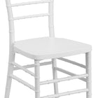 Flash Furniture HERCULES PREMIUM Series Resin Stacking Chiavari Chairs - White - 2 Pack-Lightweight Design