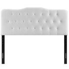 Modway Annabel Upholstered Vinyl Queen Headboard - White-Fits queen size beds
