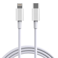 NuPower 5' USB-C to Lightning MFI Cable - White-1.5 m (5 feet) Charging cable