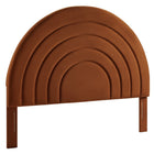 Modway Solana Arched Performance Velvet Queen Headboard - Rust-Stain-Resistant Performance Velvet Upholstery