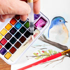 Mont Marte - Coffret de 27 peintures aquarelles en boîte métallique - Couleurs assorties-7