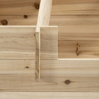 Outsunny 3-Tier Wood Raised Garden Bed - 47" L x 39" W x 21" H - Natural-Fir wood, stable and durable enough for long-time use 