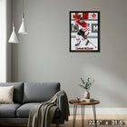 Connor Mcdavid Team Canada Skating - Framed Canvas - 22" x 31"-Ready to hang - arrives fully assembled