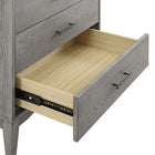 Modway Georgia Wood Chest - Grey-Rubberwood and Wood Grain Veneer