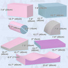 Soozier - Ensemble de 7 blocs d'escalade en mousse Soft Play - Couleurs claires-Nettoyez les couvercles de l'ensemble de jeu doux avec une lingette humide 