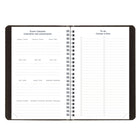 Blueline 13 Months Weekly/Monthly Academic Planner - July to July - 8" H x 5" W - Black - Bilingual-Julian dates