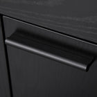 HOMCOM 71" H Kitchen Pantry Cabinet, Buffet Hutch, and Microwave Stand - Black-Create storage space for your kitchenware, dinnerware, ovens and wines etc. 
