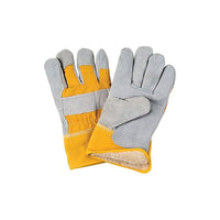 Zenith Safety - Gants D'Ajusteur, Grand, Paume En Cuir De Vache Refendu, Doublure En Boa - paquet de 12-Matériau du poignet Caoutchouté