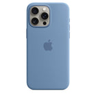 Apple - Étui en silicone avec MagSafe pour iPhone 15 Pro Max - Bleu hiver-Compatibilité des modèles : Apple iPhone 15 Pro Max