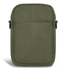 Champs Onyx Leather Vertical Cross-Body Bag - Khaki-Made of Genuine Cowhide Leather