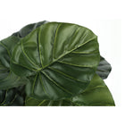 Monarch Specialties - Plante Artificielle - 24 po H - Alocasie - Mis En Pot - Touche Réelle - Feuilles Vertes - Pot Noir-Garantie limitée de 5 ans contre les défauts du fabricant