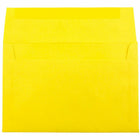 JAM Paper A10 Coloured Invitation Envelopes - 6 x 9.5 - Yellow Recycled - 50 Pack-These envelopes are perfect to use for sending invitations, greeting cards, RSVP's, thank you cards, gifts for birthdays, graduations, holidays and more