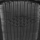 Flash Furniture Black Rattan Indoor-Outdoor Restaurant Stack Chair-Lightweight Design