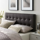 Modway Lily Upholstered Vinyl King Headboard - Brown-Fits king size beds