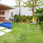 Pawhut Outdoor Dog Agility Training Equipment 5-Piece Set-Nurtures the relationship between you and your pet and helps your pets get exercise 