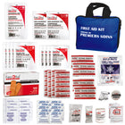 First Aid Central Essentials First Aid Kit - Blue Soft Pack - 173 Piece Kit-High quality easy to carry zippered nylon bag