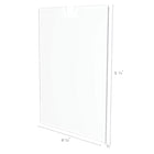 Deflecto Superior Image Cubicle Sign Holde - Portrait - 8 1/2"W x 11"H - Clear-Accommodates Portrait, 8.5"W x 11"H