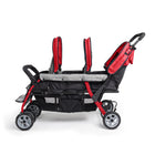 Gaggle Compass Trio Triple Tandem Stroller - Red-Strollers fit through standard doorways so that children can be loaded indoors
