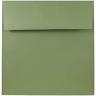 JAM Paper Square Invitation Envelopes - 8.5 x 8.5 - Olive Green - 25 Pack-Fashioned from high quality 28 lb paper and features a gum closure