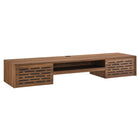 Modway Merit 60" Wall Mount Wood Office Desk - Walnut-Mid-Century Style 60" Office Desk