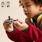 LEGO Star Wars Plo Koon's Jedi Starfighter Microfighter-A Plo Koon LEGO minifigure with a blue Lightsaber