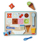 Melissa & Doug - Puzzle magnétique en bois Glaces - 16 pièces -Comprend 16 pièces magnétiques en bois à associer aux images de la solide planche de puzzle en bois mais aussi pour créer de fausses glaces
