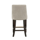 Manhattan Comfort - Beever tabouret de comptoir moderne en chenille 18,9" tapissé - taupe - lot de 2-Assemblage minimal requis. Quincaillerie incluse