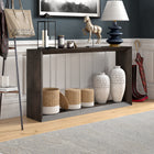 Hudson&Canal - Console Osmond 55" L - Brun aulne-Nettoyer avec un chiffon doux et sec, sans produits chimiques agressifs ni produits de nettoyage abrasifs