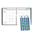 Blueline 2027 MiracleBind 16-Month Monthly Planner with Twin-Wire Binding - 10-3/4" x 8-1/8" - Black - Bilingual-Includes 40 ruled pages that can be removed and repositioned