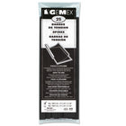 Gemex Slide Clamp Spines for Report Covers - Letter Size - 11" - 1/8" Capacity - Black - 25 Pack-Black Spines