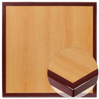 Flash Furniture – Dessus de table carré en résine de 36 po à deux tons, cerisier et acajou (TP2TONE3636)-Ensemble de 2 dessus de table de restaurant