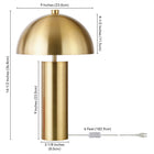 Hudson&Canal York 15" Tall Table Lamp with Metal Shade - Brass/Brass-Clean with a soft, dry cloth and no harsh chemicals or abrasive cleaning materials