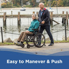 Journey So Lite C2 Ultra Lightweight Wheelchair - Black-Padded armrests help reduce fatigue and improve seated comfort