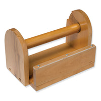 Creativity Street - Porte-ruban de masquage en bois, bois naturel, 10 po x 7 po x 6-5/8 po, 1 pièce-Comprend 1 support de ruban adhésif