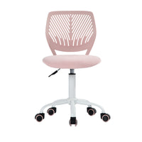 Chaise de Bureau Pivotante en Tissu Rose Homy Casa-Design Ergonomique : Dossier respirant offrant un excellent soutien pour de longues sessions d'étude