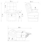 Journey - Fauteuil releveur Perfect Sleep Deluxe Plus 2 zones chauffage et massage Microlux - bleu-La position en gravité zéro aide à réduire la pression sur le dos, les hanches, les jambes et les articulations