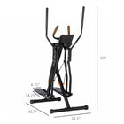 Soozier Gazelle Glider Air Walker Exercise Machine Elliptical Trainer with Four Resistance Levels-LCD monitor displays time, speed, distance, calories and heart rate 