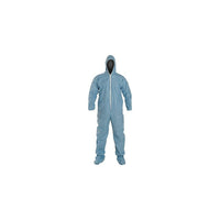 Dupont Personal Protection Coverall, TemPro Hood w/Boots, Blue, 2XL, 10 Pack (TM122S-2X)-Material: TemPro