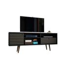 Manhattan Comfort Liberty 70.86" TV Stand, Black (202AMC8)-Free Standing TV Stand for Living Room and Bedroom use.