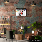 Connor Bedard Canada White Action - Framed Canvas - 31" x 22"-Officially licensed by the NHL and NHLPA