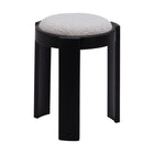 Zuo Banjul Ottoman - Misty Grey-Stackable for space saving storage