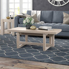 Hudson&Canal Breslow 47"W Rectangular Coffee Table - Alder White-Clean with a soft, dry cloth and no harsh chemicals or abrasive cleaning materials