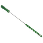 Vikan 0.375" Valve Brush - Stiff Bristles - 20" L - Green -Bristles densely cover the surface being cleaned, but also flex with the shape of the pipe