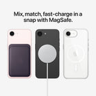 Apple iPhone 17e - 256 GB - Soft Pink - Unlocked-Fast wireless charging and accessories. All in a snap with MagSafe. iPhone 17e enables wireless charging up to 15W, compared to 7.5W with iPhone 16e. That means when you need to charge, it’s easy, convenient and fast