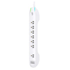 360 ​​Electrical - Multiprise à 7 prises Idealist 3.4 avec 2 ports USB 3,4 A et cordon de 6 pieds - Blanc-2,160 joules de protection contre les surtensions protègent tous vos appareils électroniques