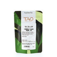 Tao Tea Leaf - Tisane camomille biologique, 50 g de thé en vrac-Originaire de l’Eurasie et d’abord utilisée par d’anciens Égyptiens, la camomille (Matricia chamomilla) a des fleurs du genre marguerites et une longue histoire qui illustre ses propriétés douces et apaisantes