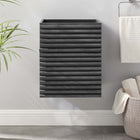 Modway Render 18" Wall-Mount Bathroom Vanity Cabinet - Charcoal-Walnut Grain Vanity