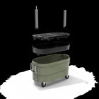 Permasteel Garden Bed with Self-Watering System - Army Green-Eco-Chamber design promotes natural air circulation