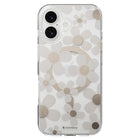 SwitchEasy Fleur 3D Compatible with MagSafe Case for iPhone 17 - Golden Gray-3D IMD Pattern: Dual-layer IMD film interior decoration technology, creating a 3D stereoscopic visual effect